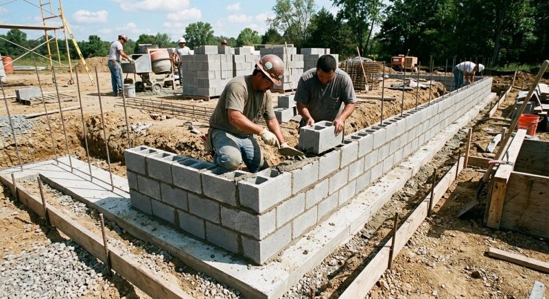 Block Foundation Installation in Worcester, MA