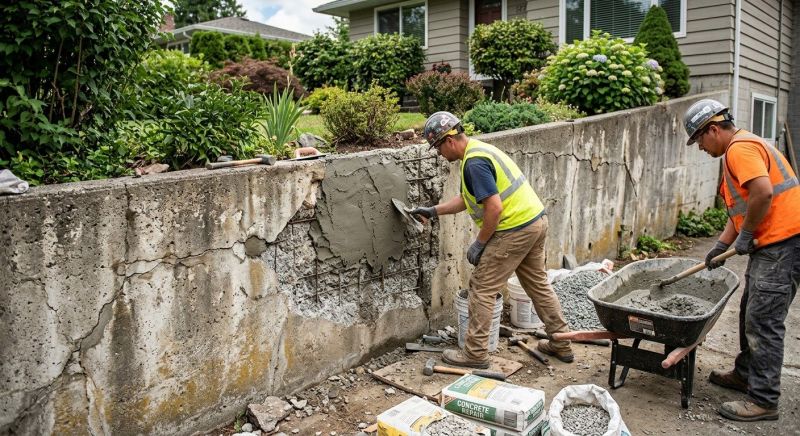 Brick Retaining Wall Repair in Cleveland, OH